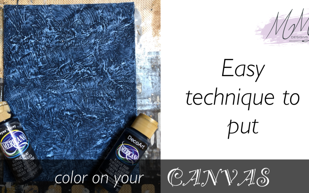 Decorative Painting Tutorial: creating interesting backgrounds for your canvas