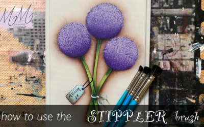 Decorative Painting tutorial: how to use the stippler brush
