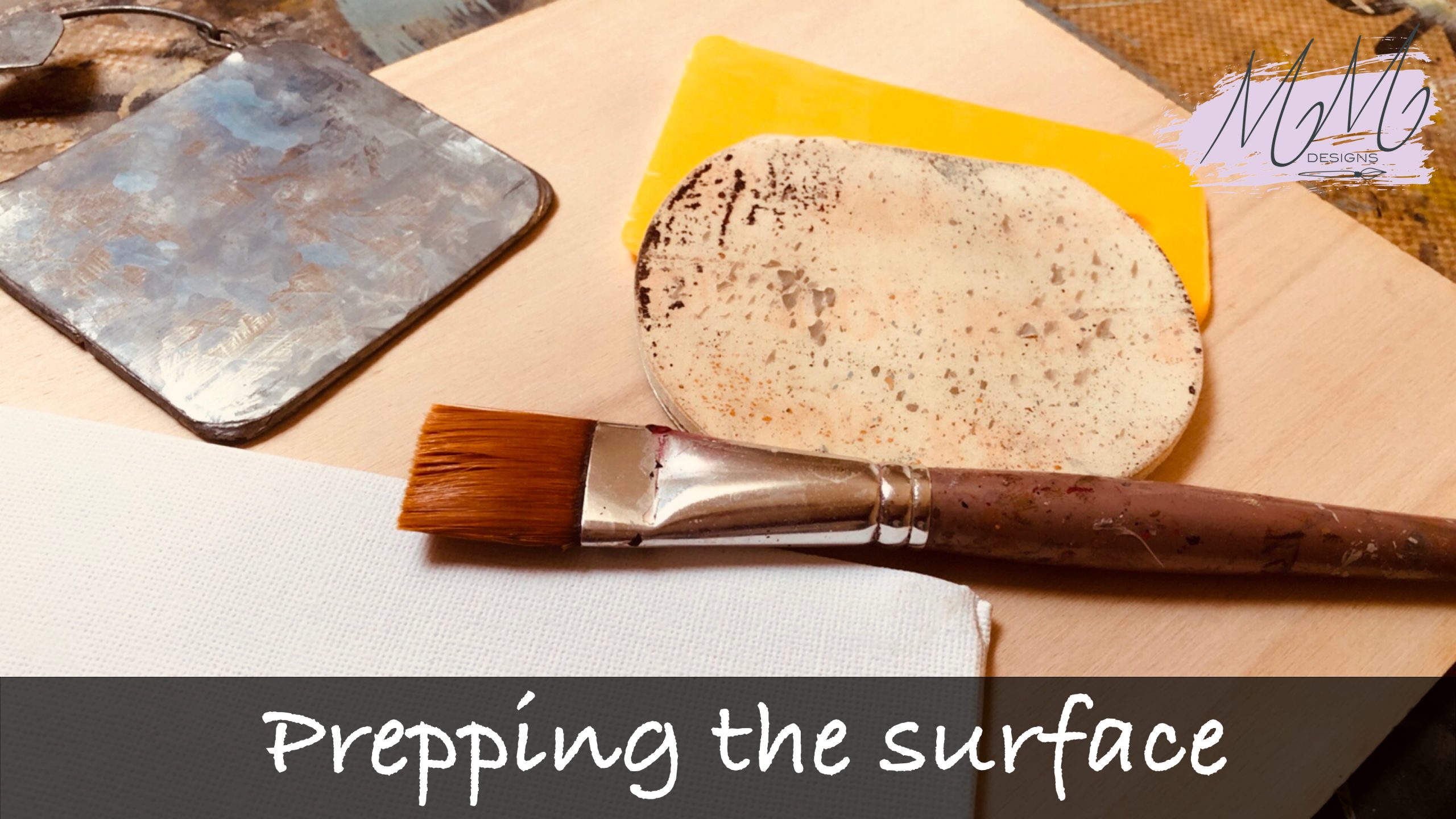 Decorative Painting Tutorial: how to prep the surface