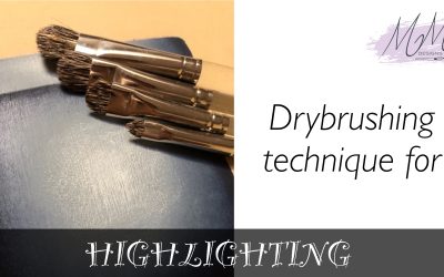 Decorative Painting tutorial: how to highlight with drybrushing